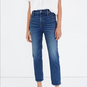 Madewell mid rise classic straight jeans